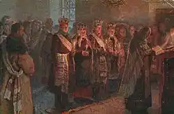 Church wedding ceremony