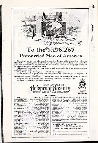 Page from a telephone directory of Fort Wayne, Indiana. 1912.