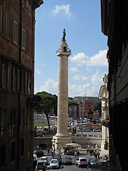Emperor Trajan’s Column in Rome commemorating his conquest of Dacia