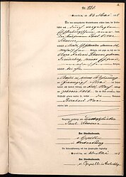 Hans Bernhard Schwerin (1878-1945) birth certificate