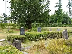 Tombs at the Bergen-Belsen camp