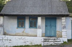 Old, abandoned house in the village